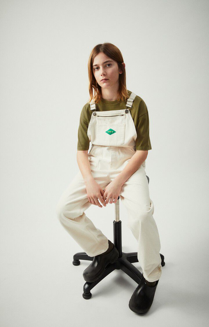 American Vintage Salopette Enfant Spywood - ECRU 0 Fines Bretelles Beige - E25