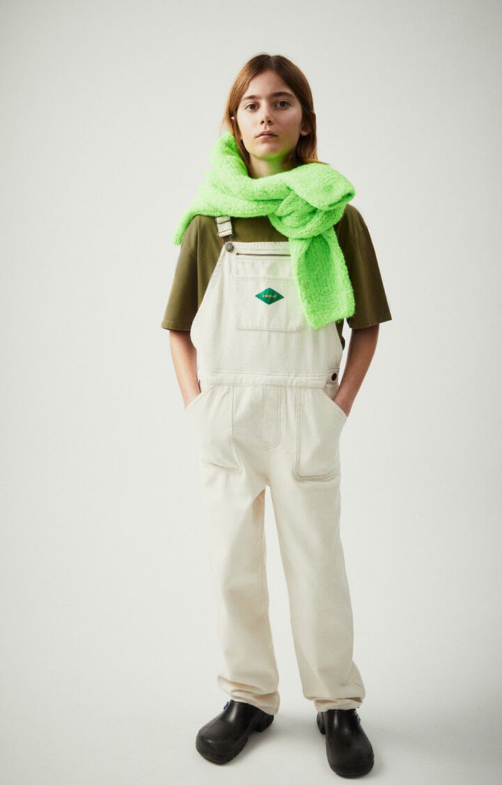 american vintage Salopette enfant Spywood - ECRU 0 Fines bretelles Beige - E25