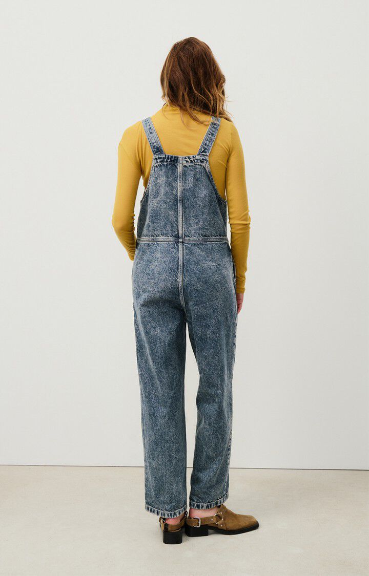 American Vintage Salopette Femme Joybird - DIRTY VINTAGE 0 Fines Bretelles Bleu - H24