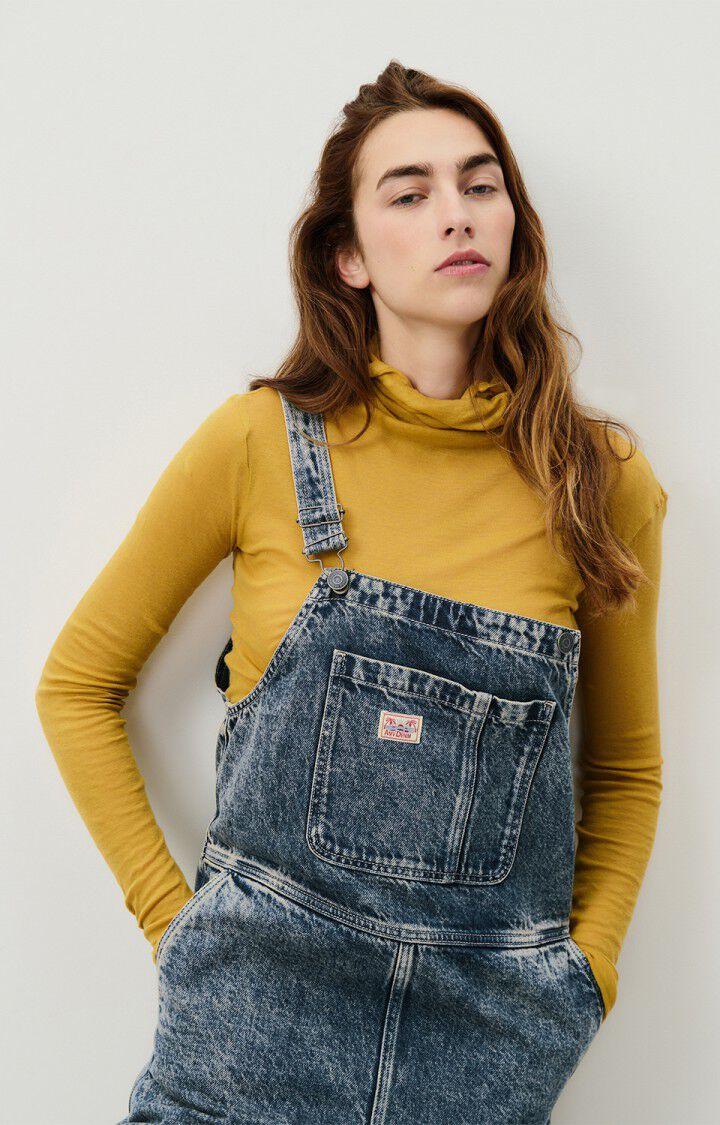 American Vintage Salopette Femme Joybird - DIRTY VINTAGE 0 Fines Bretelles Bleu - H24