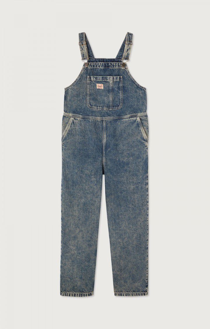 American Vintage Salopette Femme Joybird - DIRTY VINTAGE 0 Fines Bretelles Bleu - H24