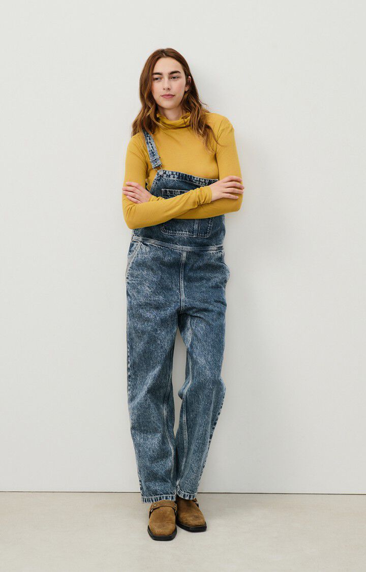 american vintage Salopette femme Joybird - DIRTY VINTAGE 0 Fines bretelles Bleu - H24