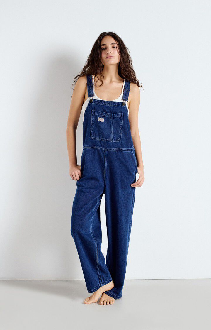American Vintage Salopette Femme Joybird - INDIGO 0 Fines Bretelles Bleu - E25