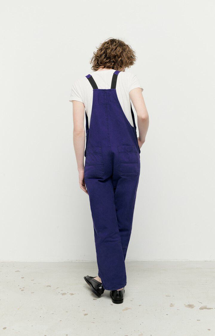 American Vintage Salopette Femme Otyburg - INDIGO VINTAGE Fines Bretelles Bleu - E22