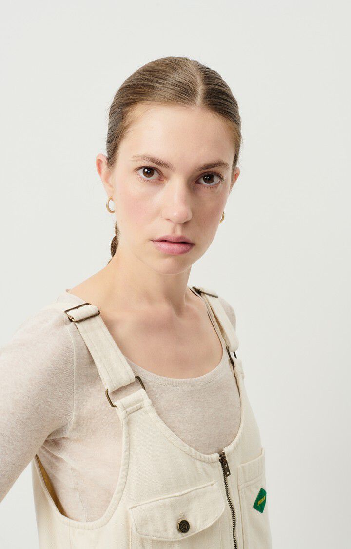 American Vintage Salopette Femme Spywood - ECRU 0 Fines Bretelles Beige - H23