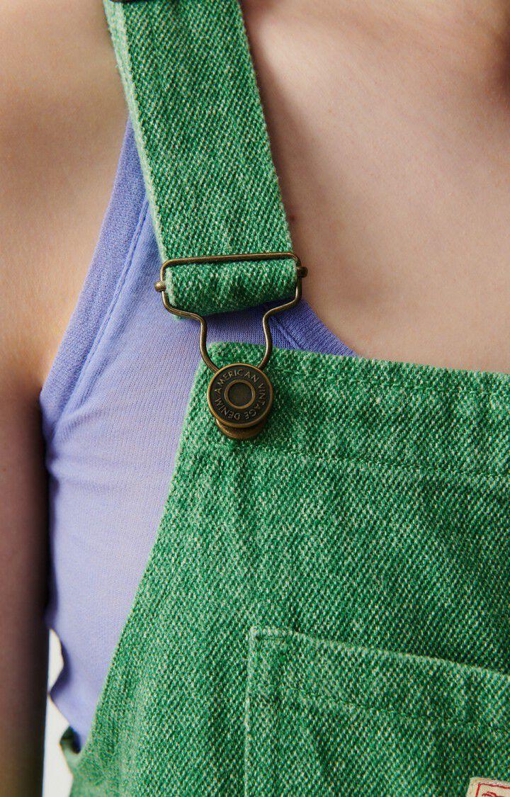 American Vintage Salopette Femme Tineborow - BASILIC 0 Fines Bretelles Vert - E24