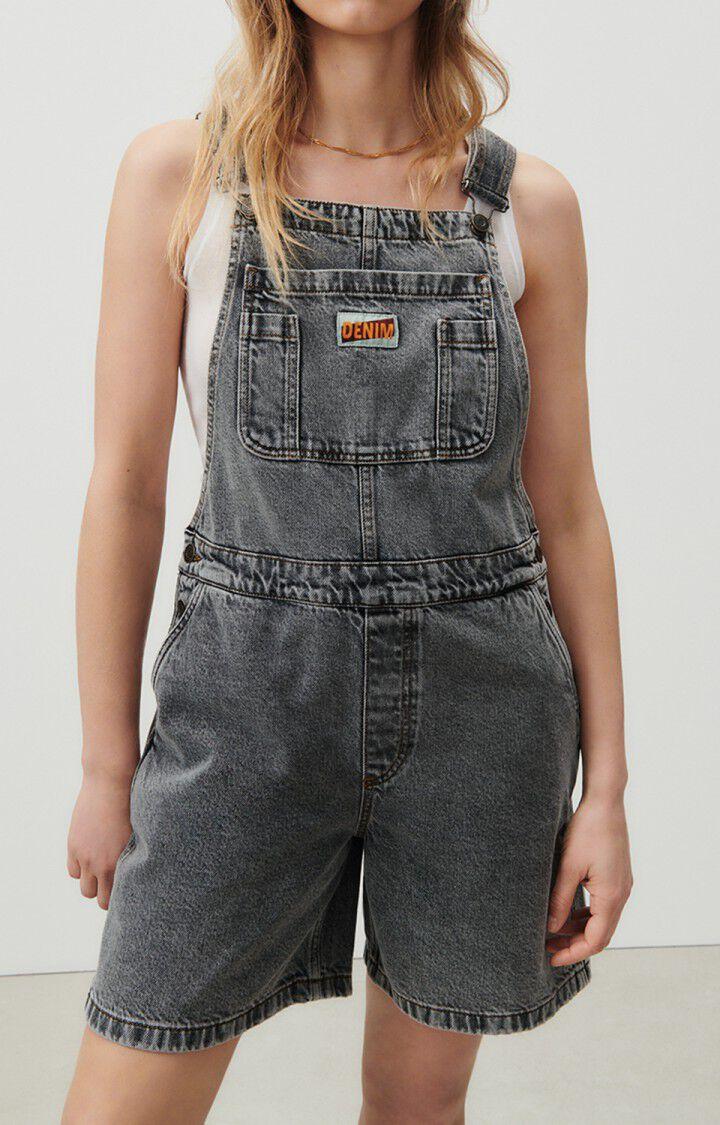 american vintage Salopette femme Yopday - SALT AND PEPPER 0 Sans manches Gris - E23