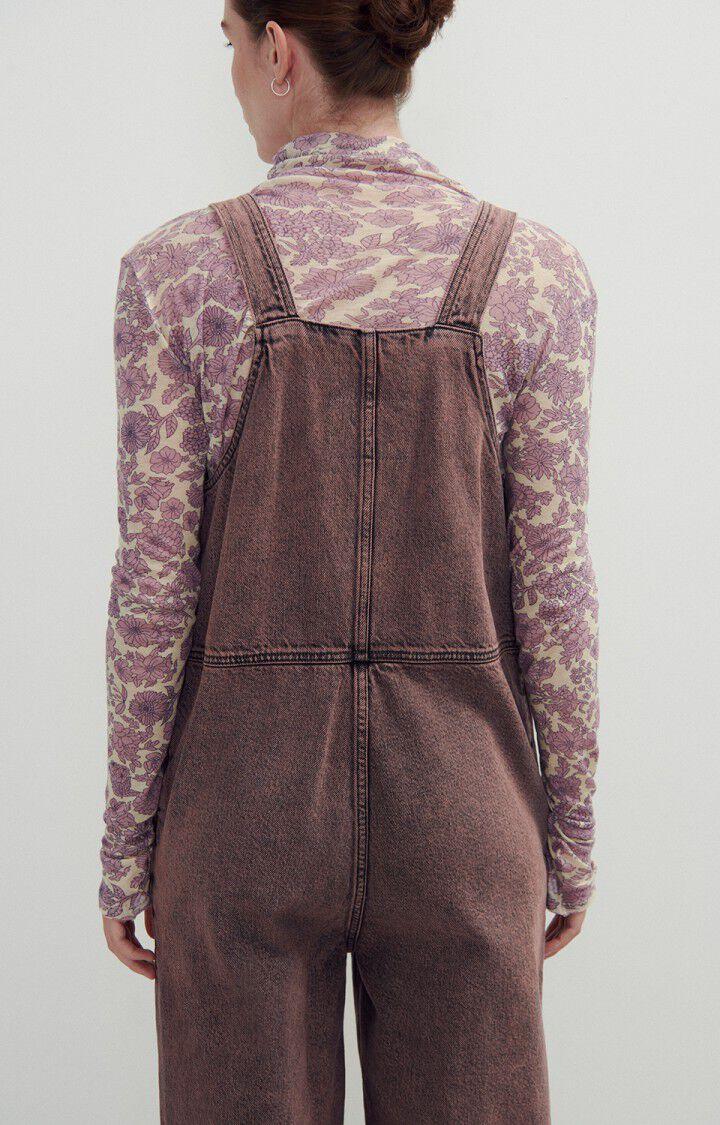 American Vintage Salopette Femme Yopday - SURTEINTURE ROSE 0 Fines Bretelles Rose - H23