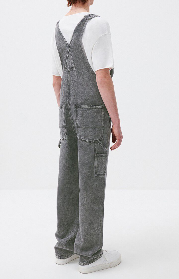 American Vintage Salopette Homme Blinwood - GREY Fines Bretelles Gris - E21