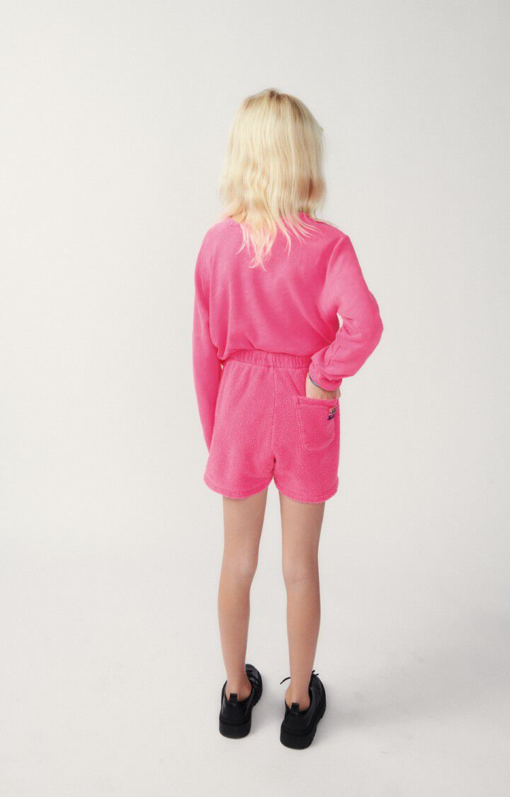 American Vintage Short Enfant Bobypark - PINK ACID FLUO Rose - E24