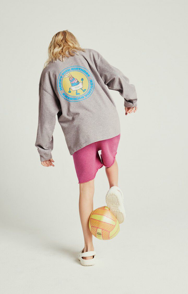 American Vintage Short Enfant Doven - GERANIUM FLUO SURTEINT Rose - E25