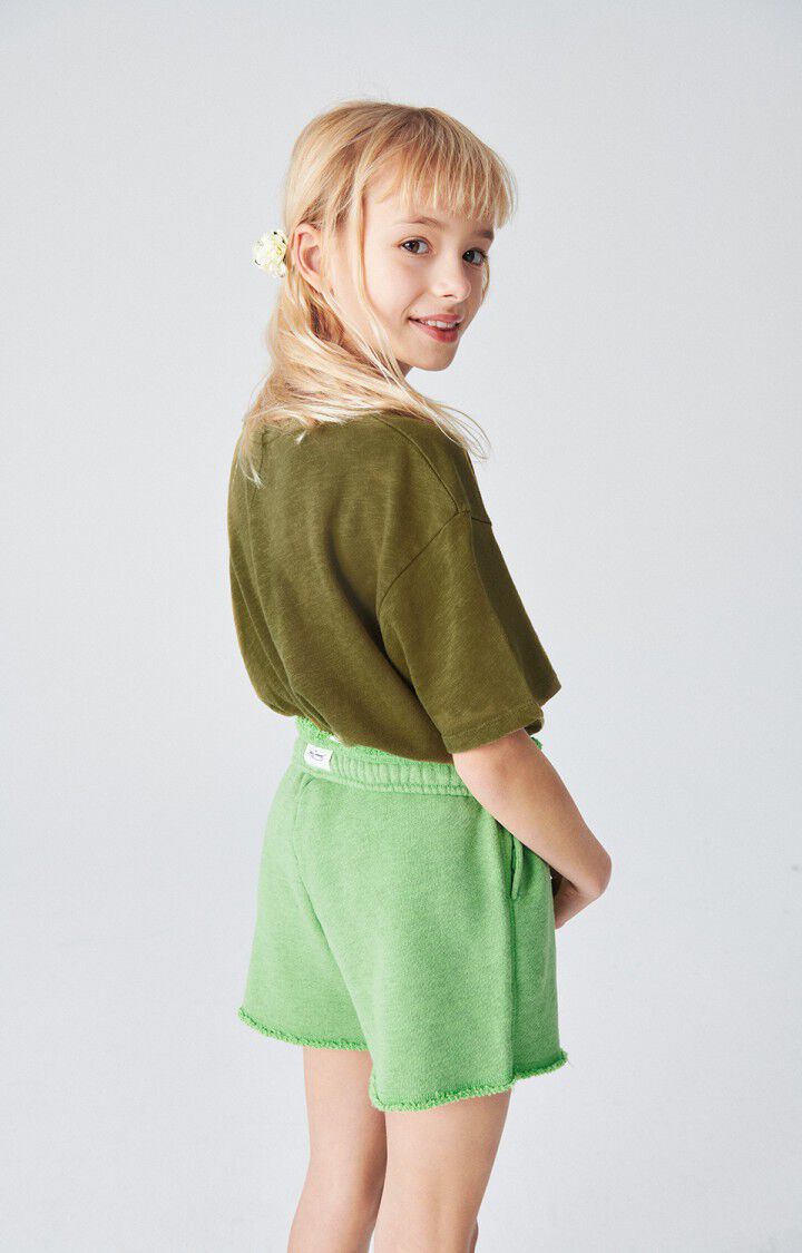 American Vintage Short Enfant Doven - PERRUCHE SURTEINT Vert - E24