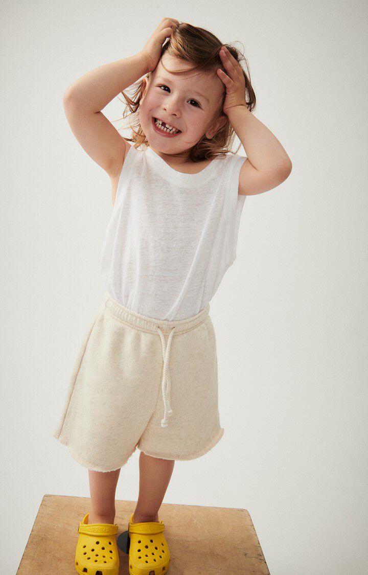 american vintage Short enfant Itonay - ECRU CHINE Beige - E25