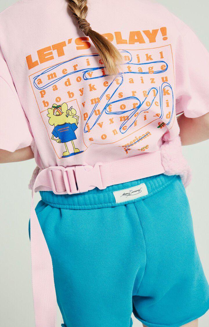 American Vintage Short Enfant Izubird - TROPICAL VINTAGE Bleu - E25