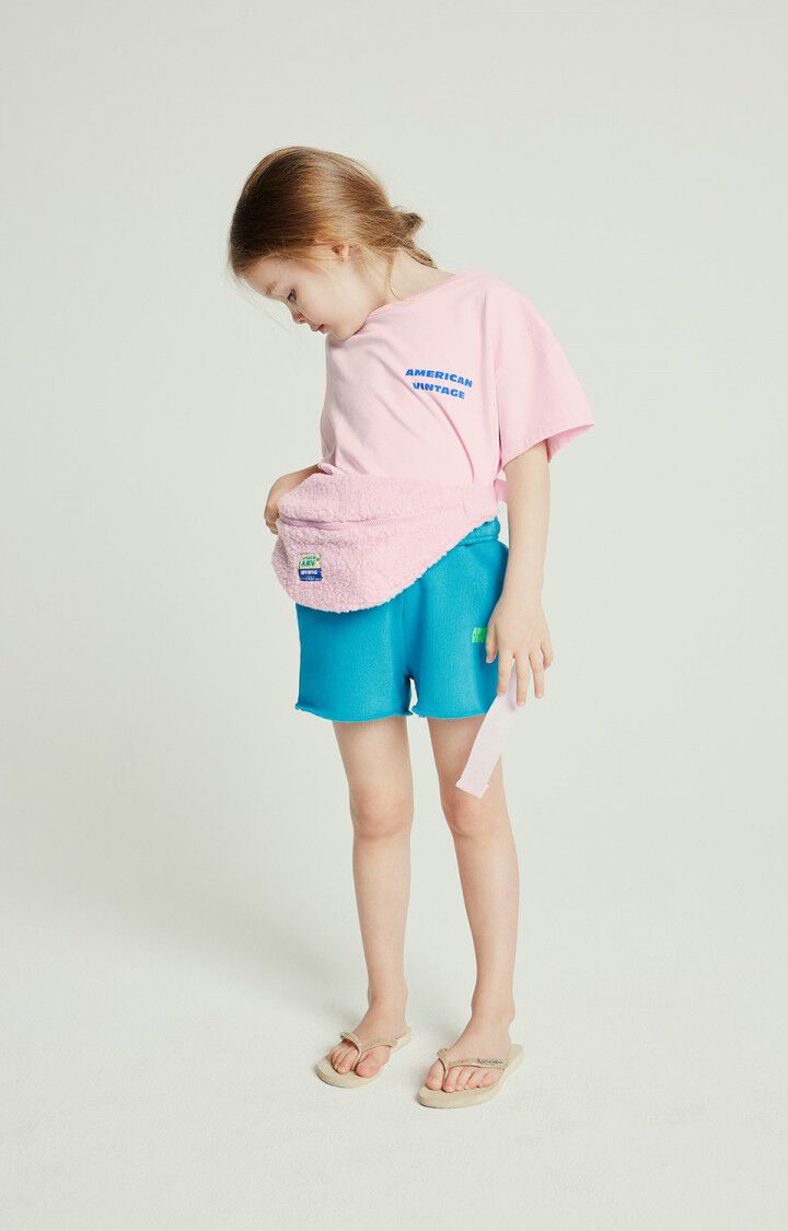 American Vintage Short Enfant Izubird - TROPICAL VINTAGE Bleu - E25