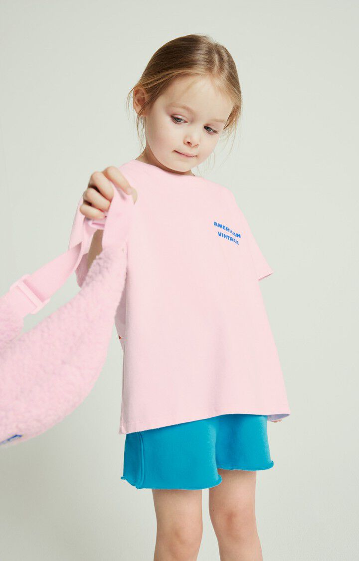 american vintage Short enfant Izubird - TROPICAL VINTAGE Bleu - E25