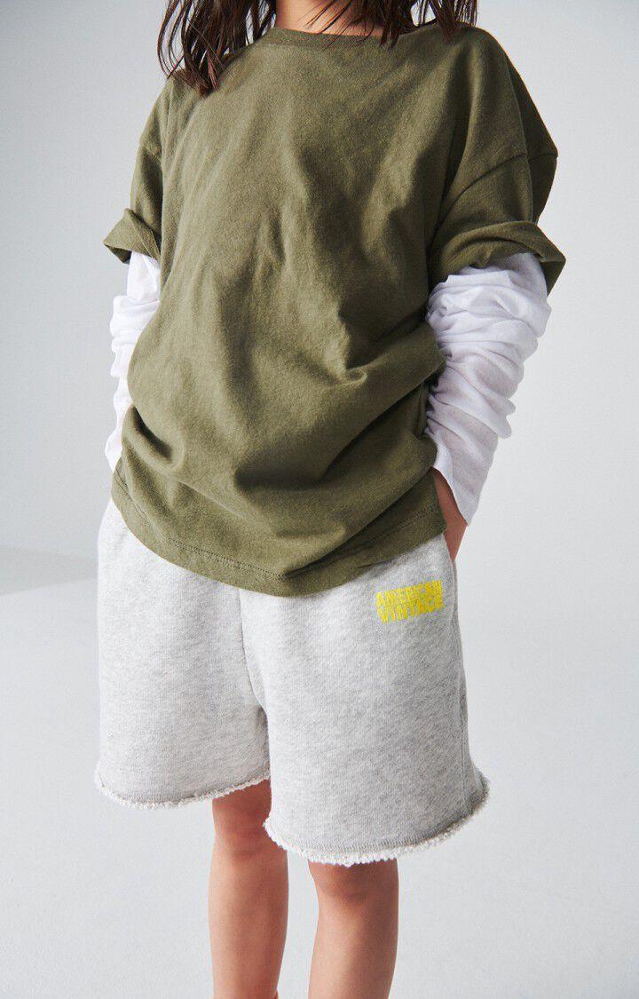 american vintage Short enfant Kodytown - POLAIRE CHINE Gris - E25