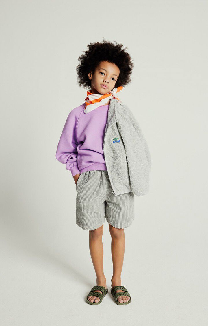 American Vintage Short Enfant Padow - GRISOU VINTAGE Gris - E25