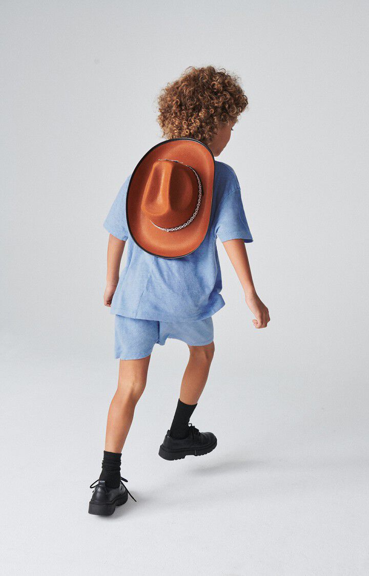 American Vintage Short Enfant Pobsbury - BLEU CIEL Bleu - E24