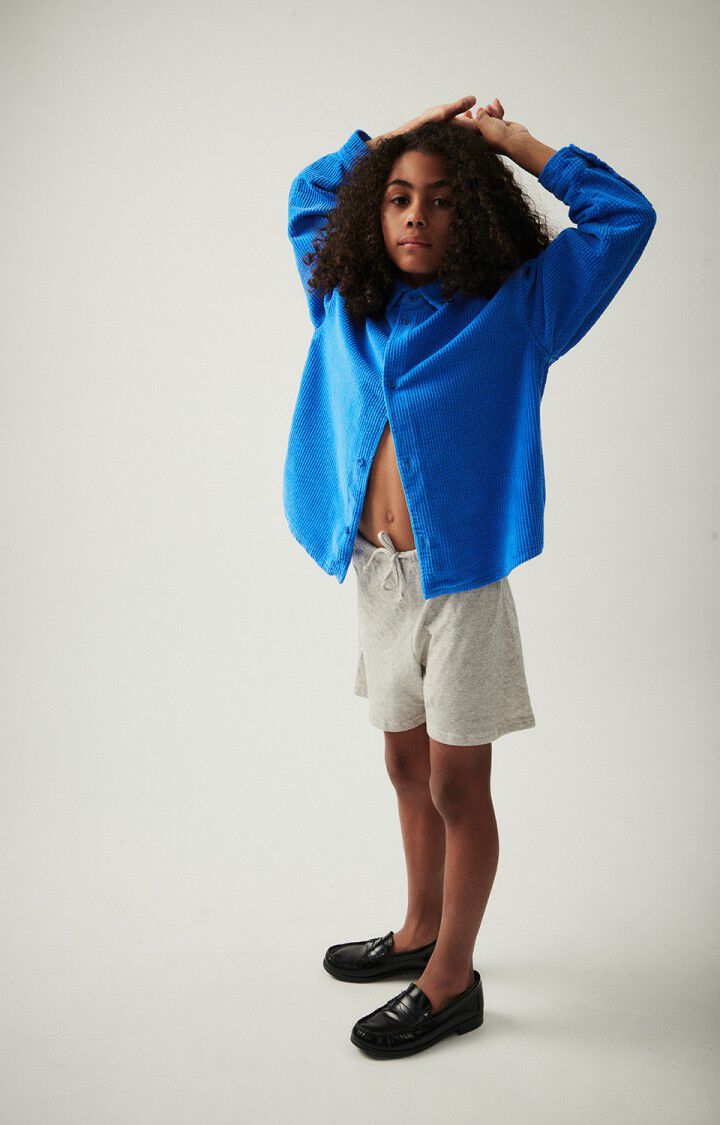 american vintage Short enfant Ruzy - GRIS CLAIR CHINE Gris - E24