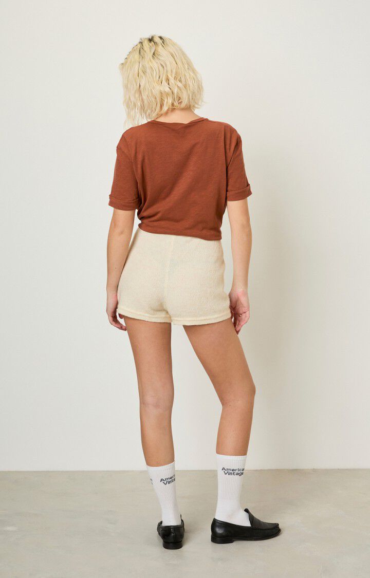 American Vintage Short Femme Cybertown - NACRE Beige - E22
