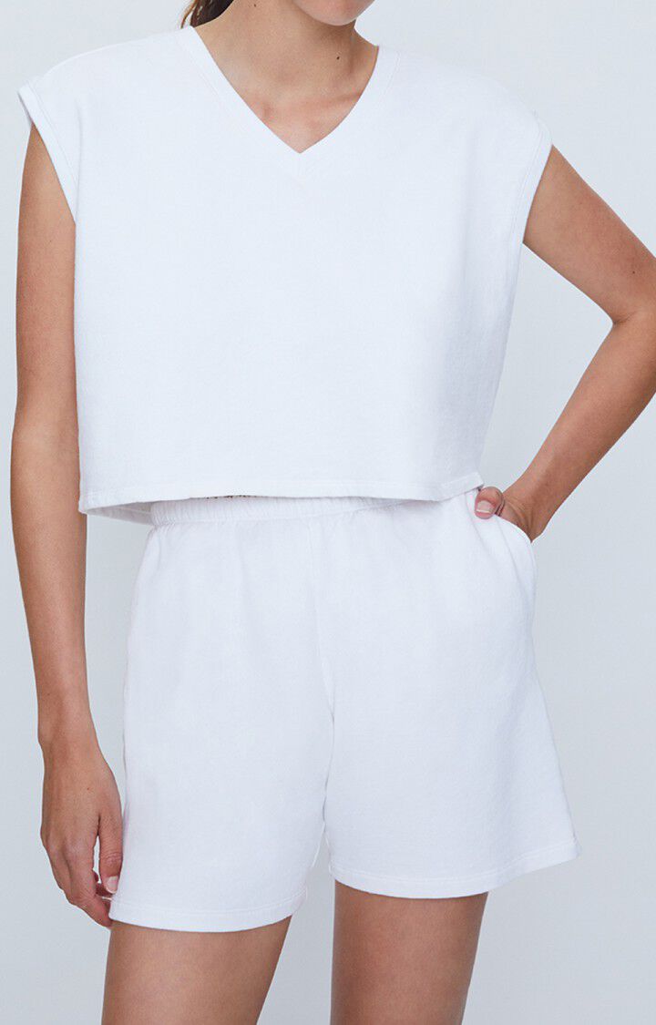 American Vintage Short Femme Ekowood - BLANC Blanc - E21