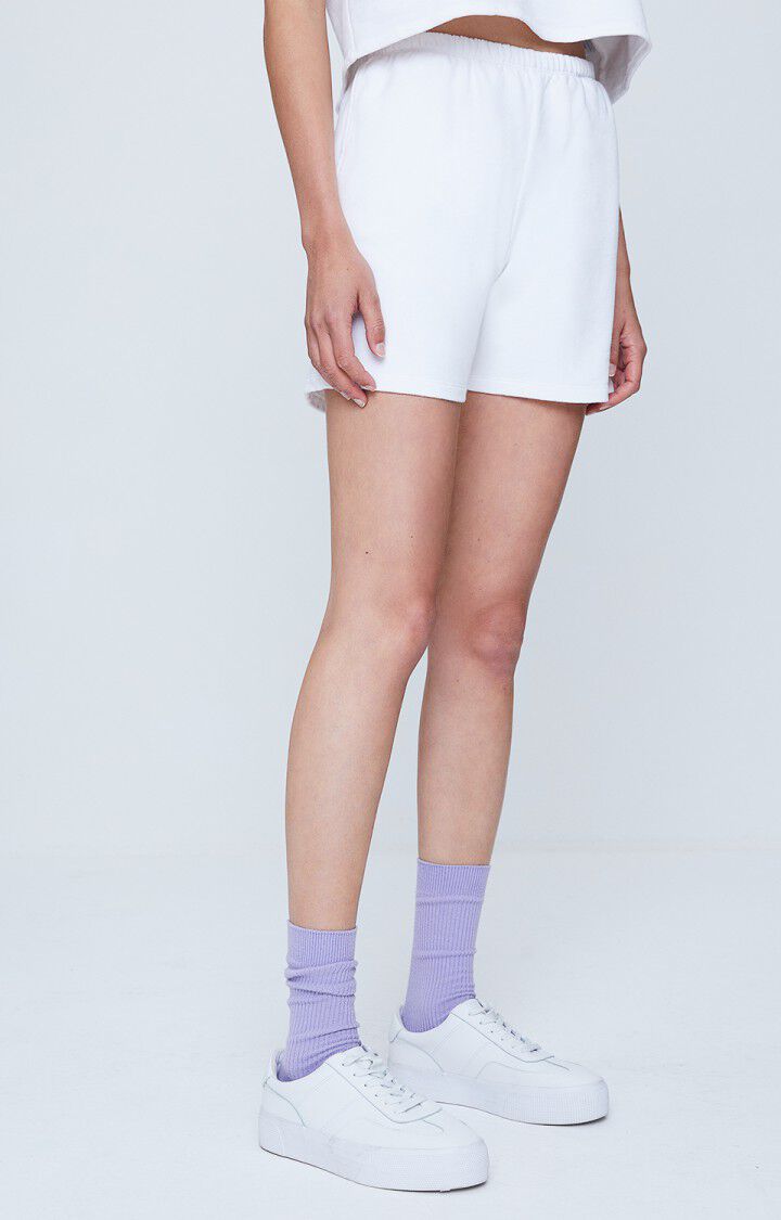 american vintage Short femme Ekowood - BLANC Blanc - E21