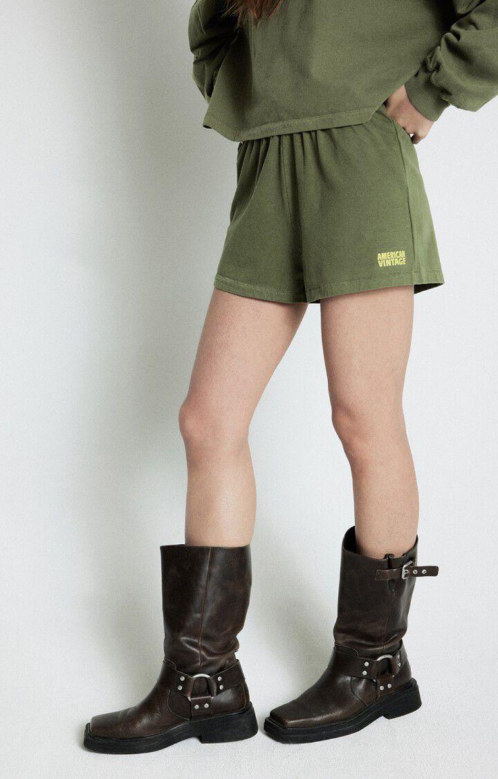 american vintage Short femme Fazy - KAKI VINTAGE Vert - E25