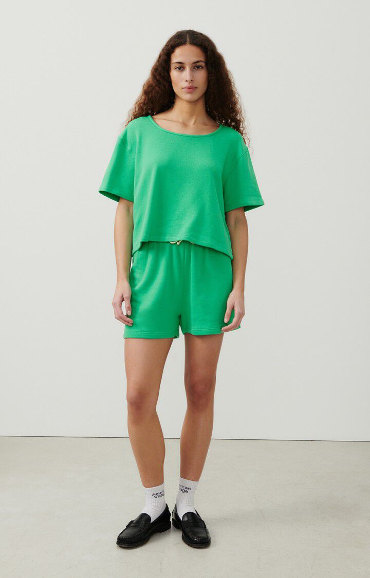 American Vintage Short Femme Hapylife - CHLOROPHYLLE VINTAGE Vert - E24