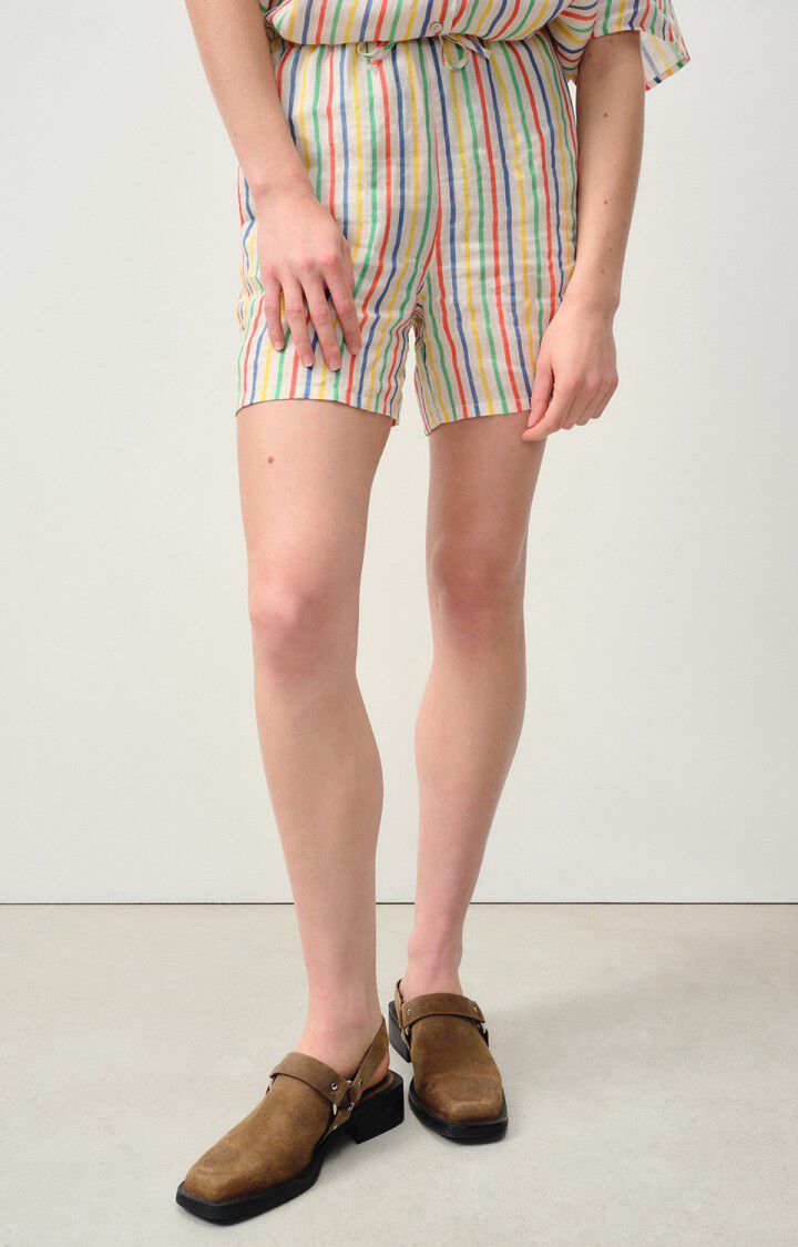 american vintage Short femme Ivybo - CHARLY Blanc - E24