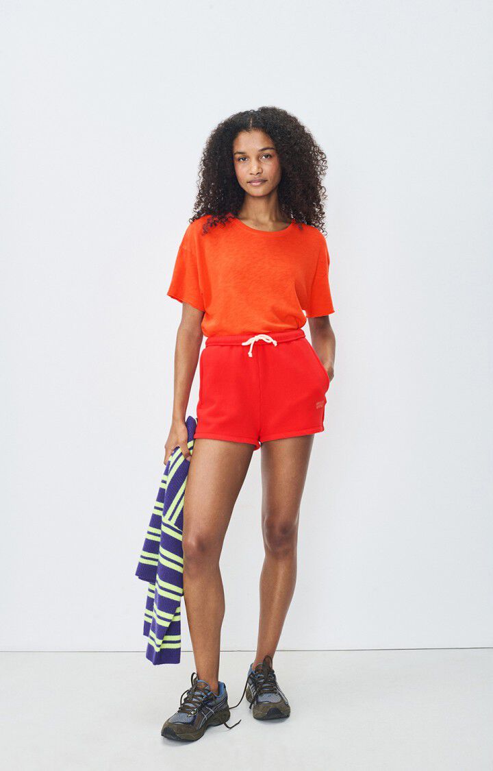American Vintage Short Femme Izubird - FRAISE VINTAGE Rouge - E25