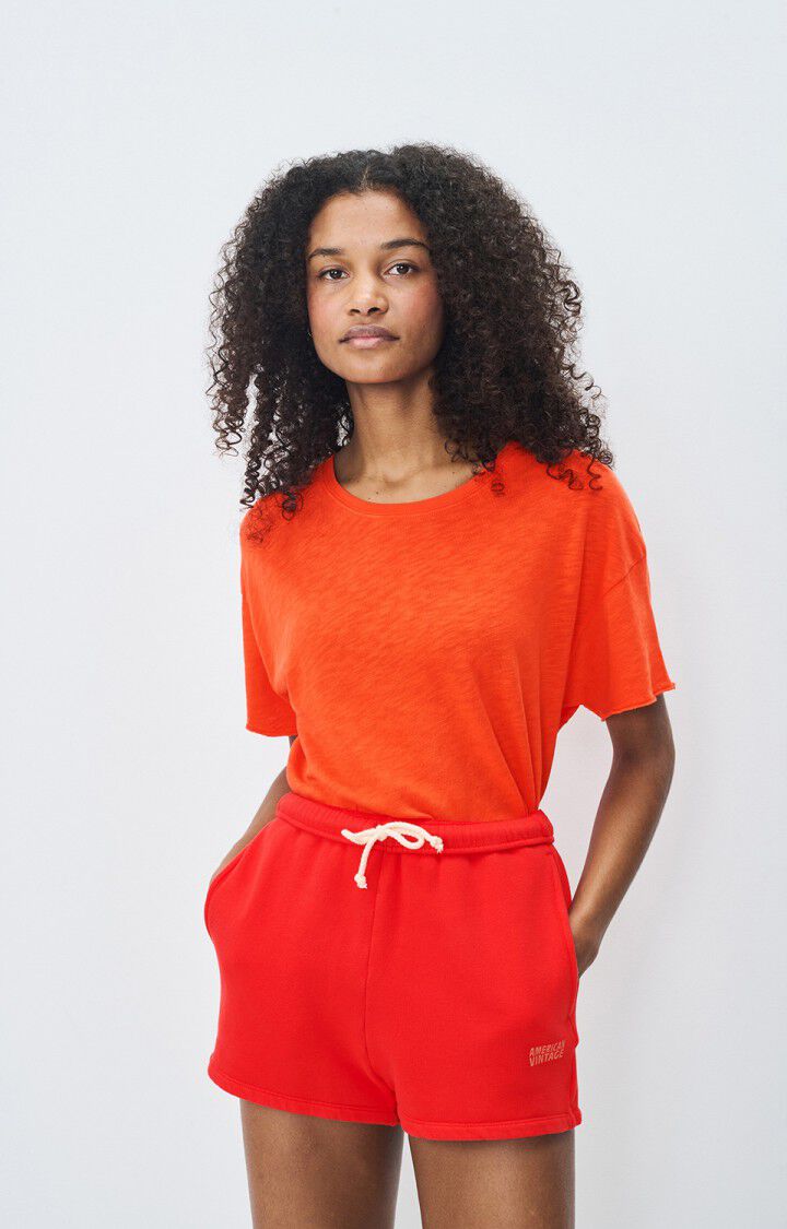 american vintage Short femme Izubird - FRAISE VINTAGE Rouge - E25