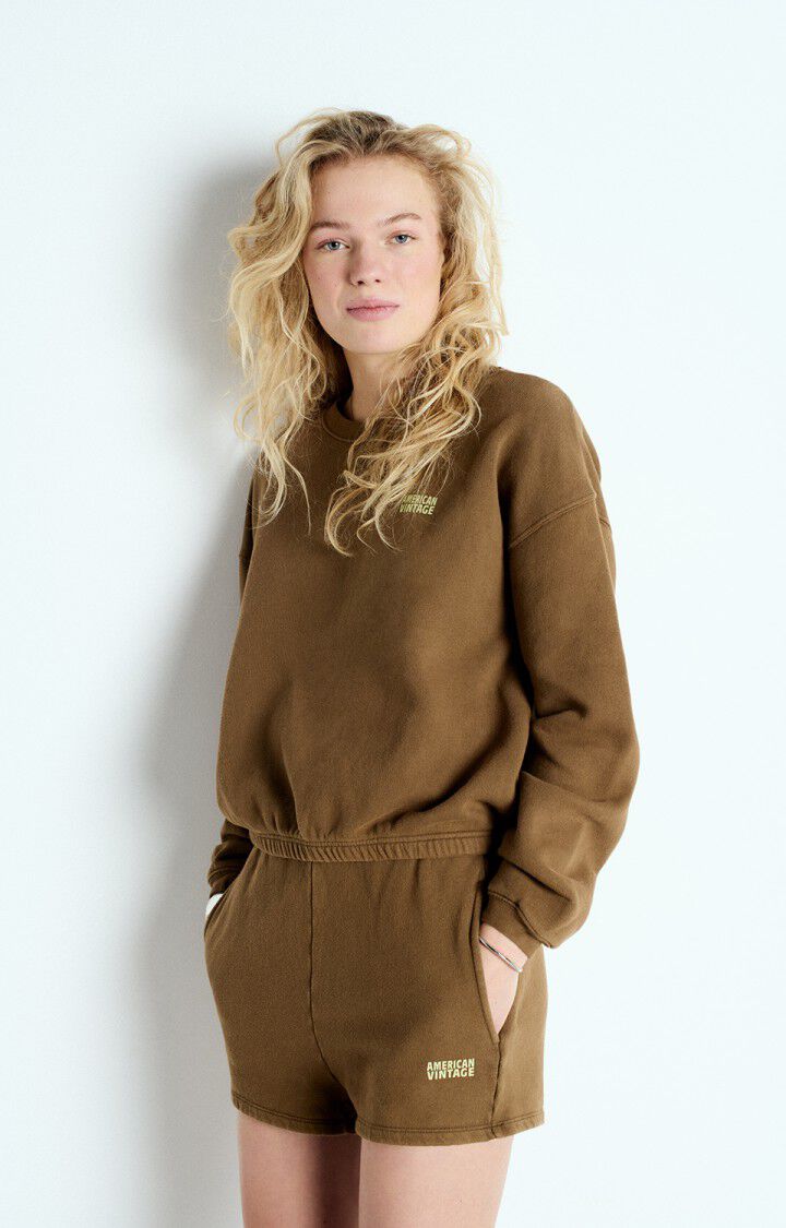 american vintage Short femme Izubird - MOKA VINTAGE Marron - E25