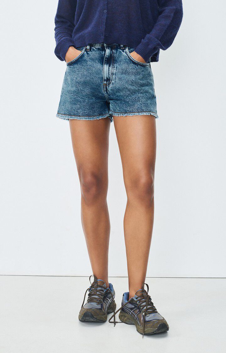 american vintage Short femme Joybird - STONE Bleu - E25