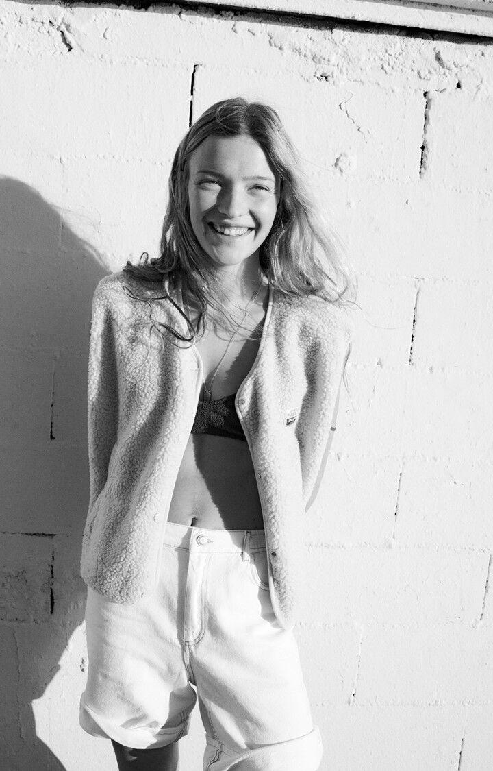 american vintage Short femme Jozastreet - OFF WHITE Blanc - E25