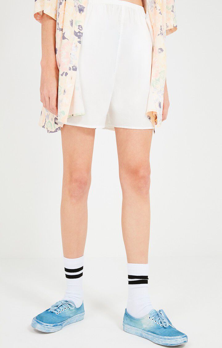 American Vintage Short Femme Krimcity - BLANC Blanc - E20