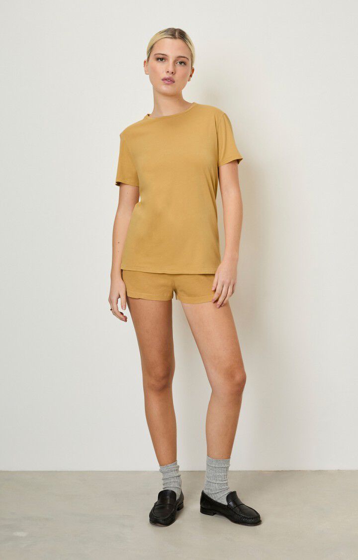 American Vintage Short Femme Lamy - CUMIN VINTAGE Jaune - E22