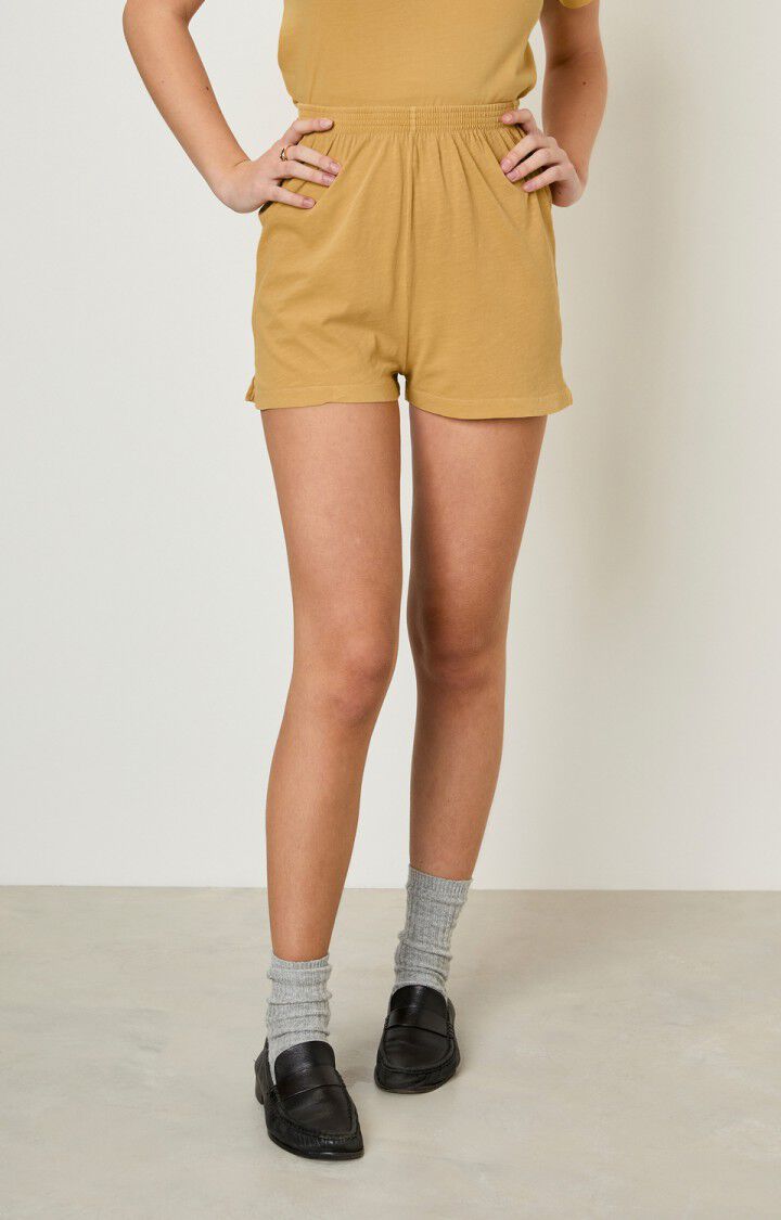 american vintage Short femme Lamy - CUMIN VINTAGE Jaune - E22