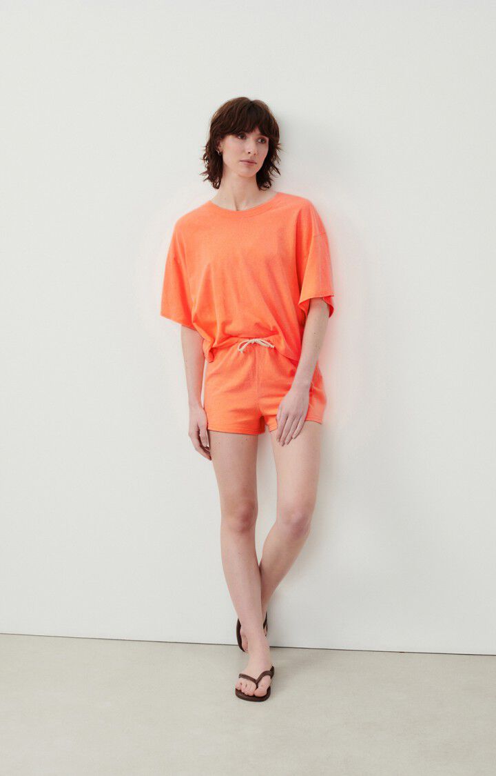 American Vintage Short Femme Lopintale - ORANGE FLUO Orange - E24
