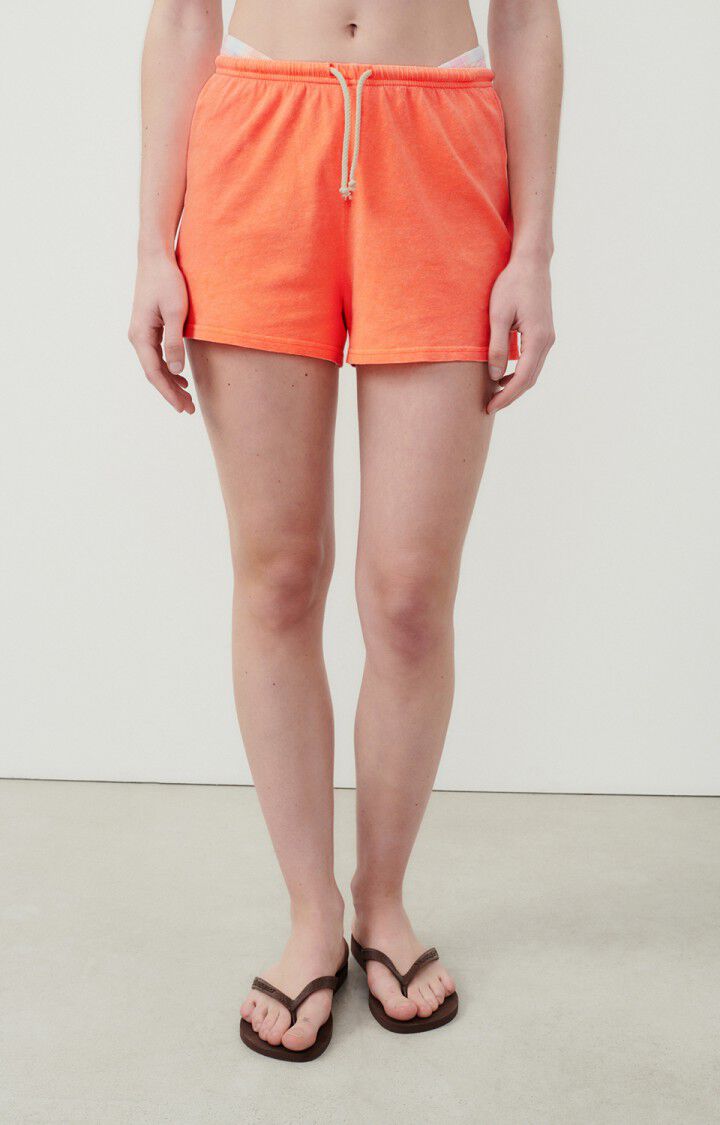 american vintage Short femme Lopintale - ORANGE FLUO Orange - E24