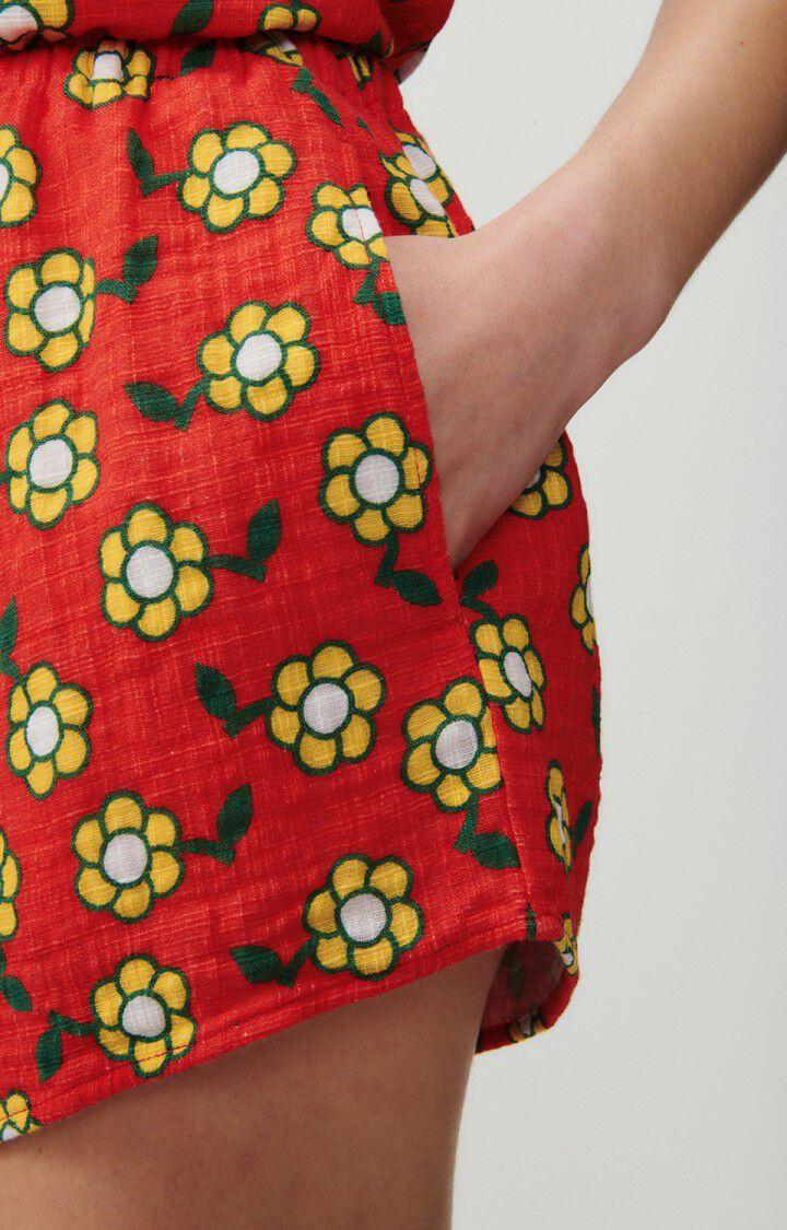 American Vintage Short Femme Oyobay - FLORE Rouge - E23