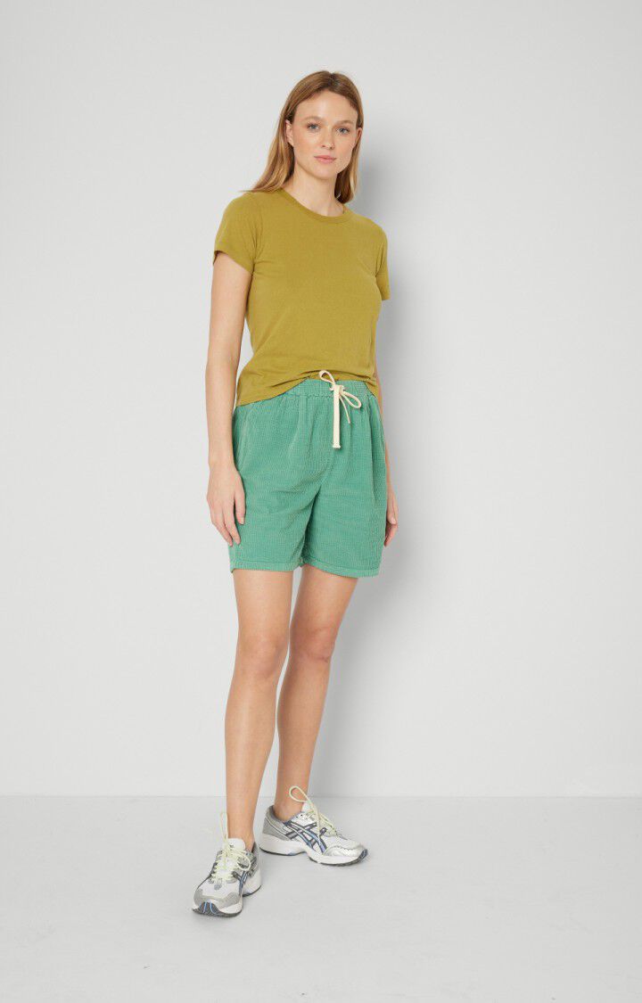 American Vintage Short Femme Padow - DIABOLO MENTHE Vert - E21