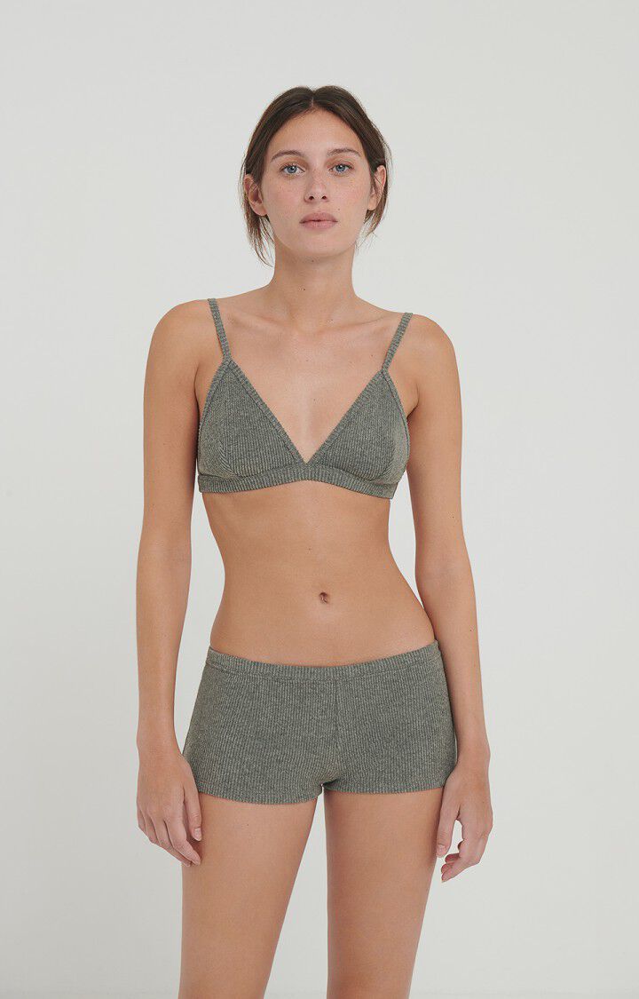 American Vintage Short Femme Riricake - ANTHRACITE CHINE Gris - E22