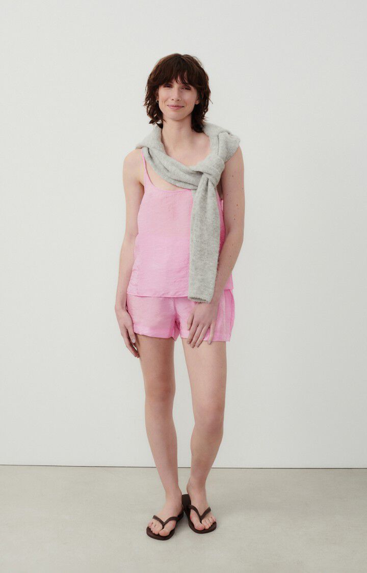 American Vintage Short Femme Scarow - CHAMALLOW Rose - E24