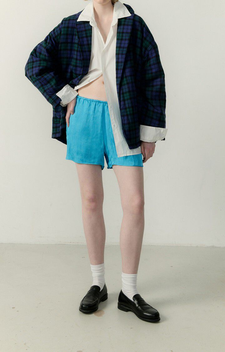 American Vintage Short Femme Shaning - AQUATIQUE Bleu - E23