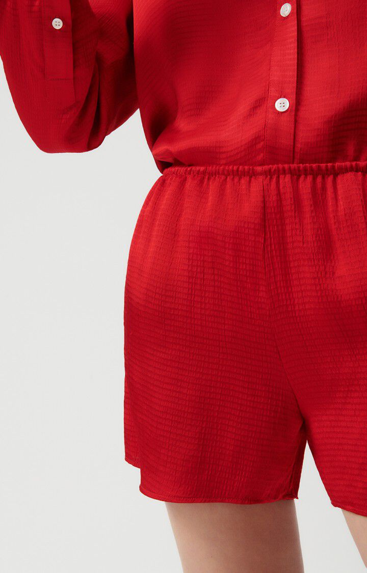 American Vintage Short Femme Shaning - COCCINELLE Rouge - E23