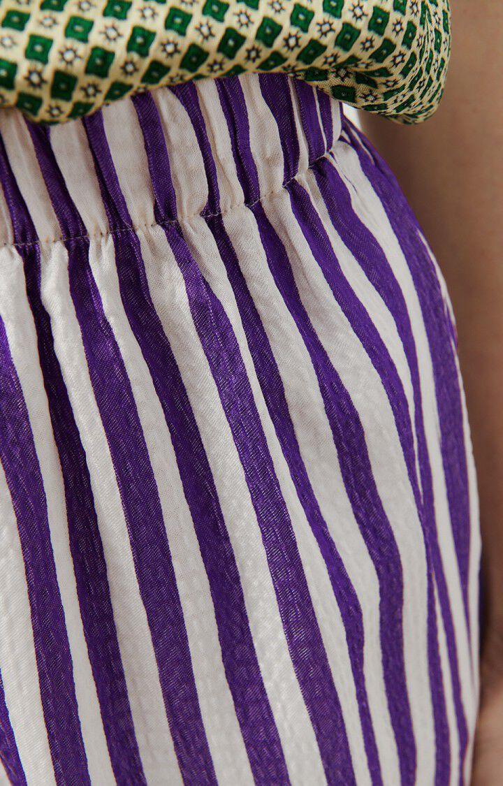 American Vintage Short Femme Shaning - RAYURES VIOLETTES Violet - E24