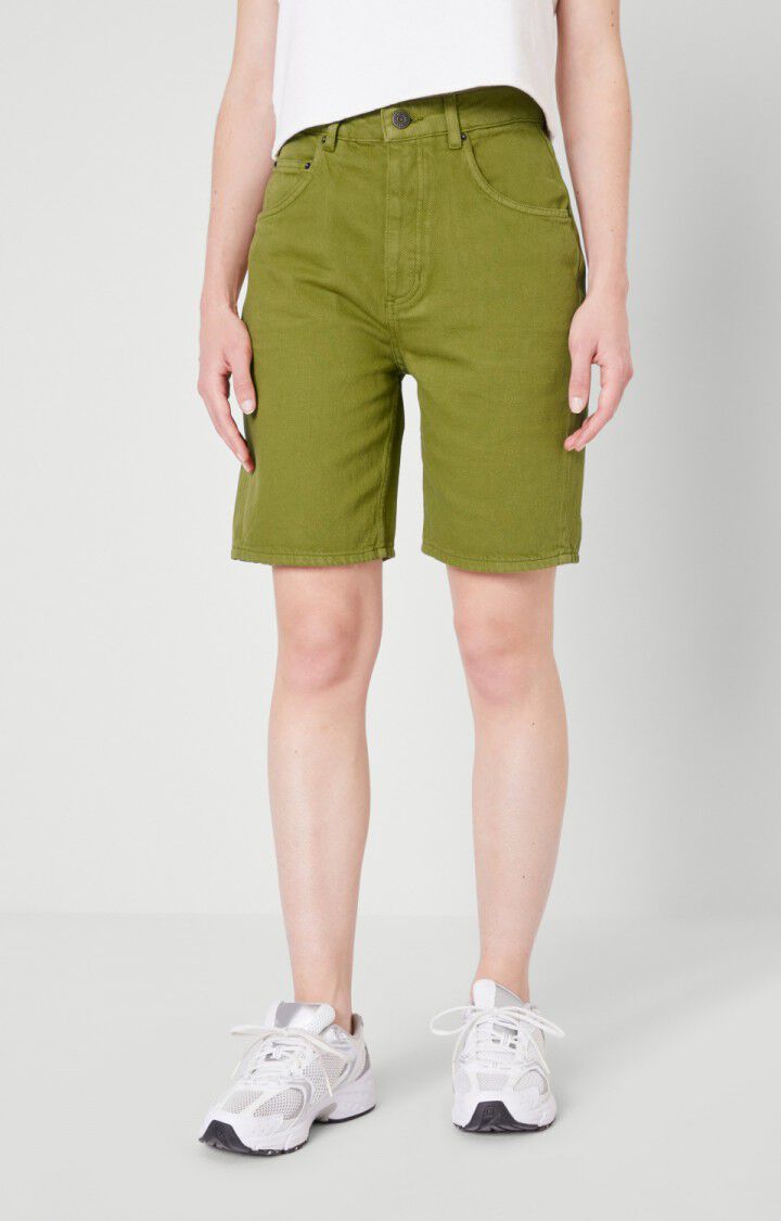 american vintage Short femme Tineborow - ARMY Vert - E21
