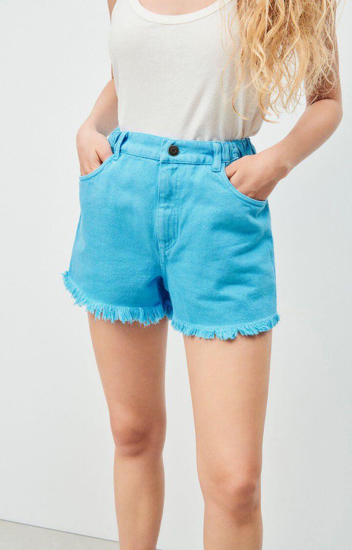 american vintage Short femme Tineborow - BLEU CIEL VINTAGE Bleu - E24