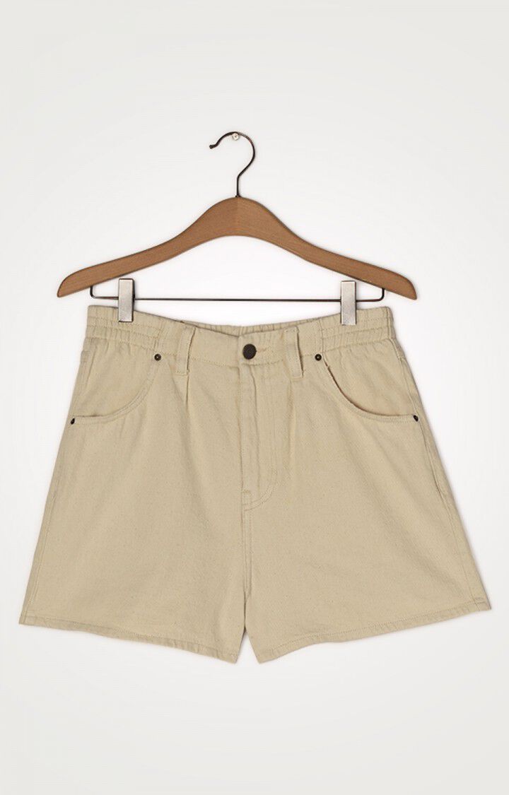 american vintage Short femme Tineborow - ECRU Beige - E21
